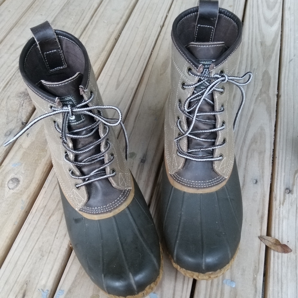 Men's Bass Mallard Duck Waterproof Boots Size 13